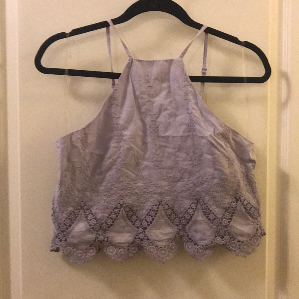 Lavender crop top, never worn